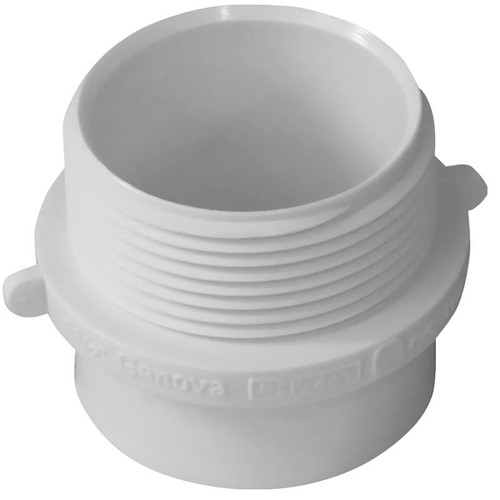 PVC DWV- Trap Adapter- 1 1/2"- Hub Adapter- Male Slip To MPT