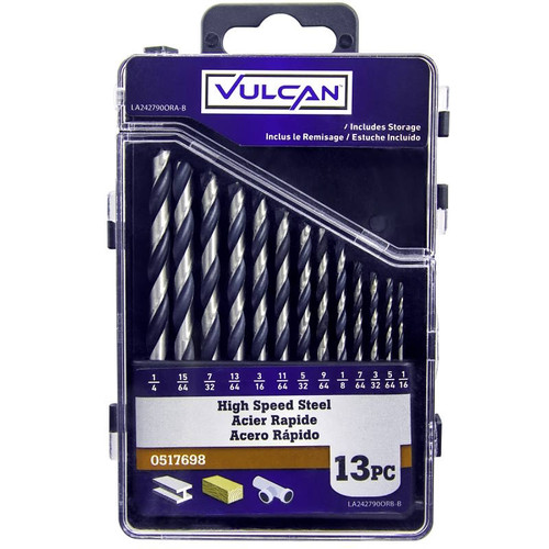 High Speed Metal Drill Bit Set- 13 Piece Set