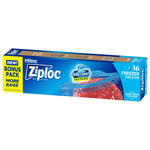Ziploc- Freezer Zipper Bag- Gallon- 16 Pack