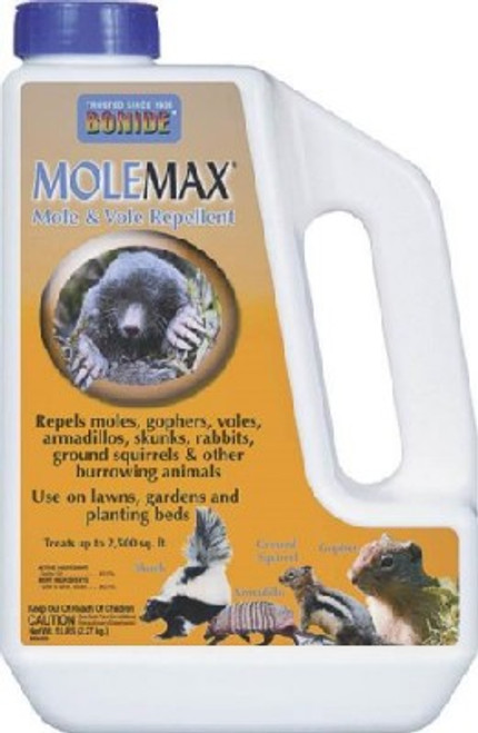 Bonide- MOLEMAX- Mole & Vole Repellant- Granular- 5 Lb Jug
