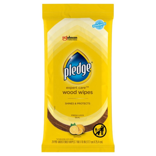 Pledge Lemon Wipes- 24 Pack