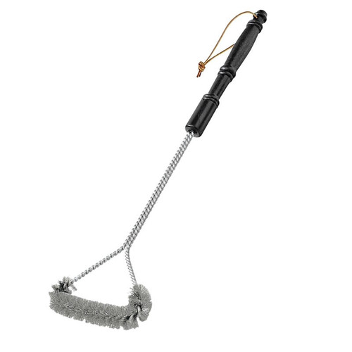 Grill Brush- Stainless Steel- 3 Sided- 21" Long