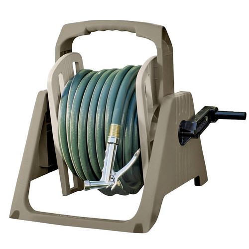 Hose Reel- Wall Mounted- 100' 5/8" Hose Capacity- 14 3/4" x 19 1/2" x 19"- Poly