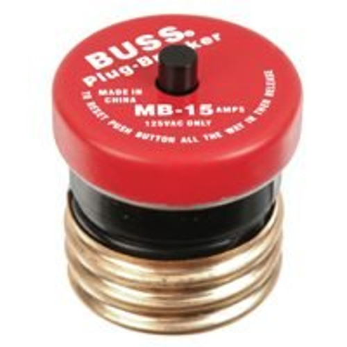 Plug Fuse- 15 Amp- Mini Breaker- 125 VAC