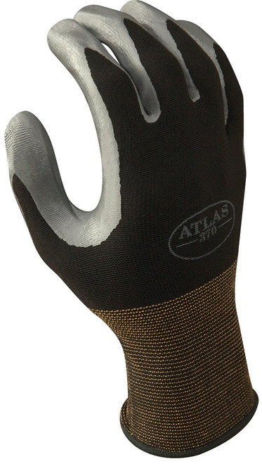 Gloves- Nitrile- Black- Medium- Nylon Lining- Black