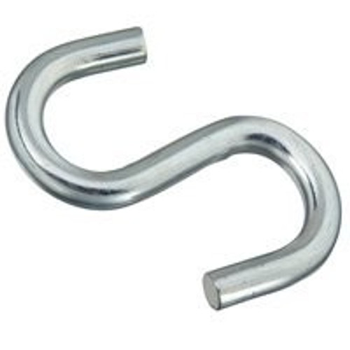 S Hook- 3/4" Zinc Plated 8 Pack