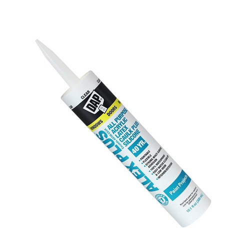 Alex Plus Painter's Clear Caulk- 10.1 Oz Cartridge