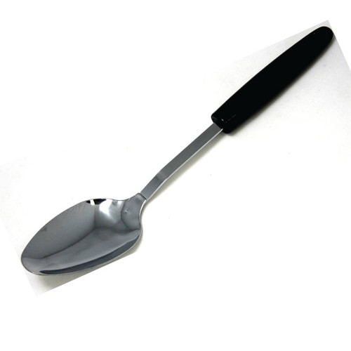 Basting Spoon- Chrome/Plastic Handle- 12"