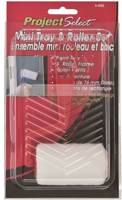 Paint Roller Tray Set- 3" Roller- Disposable