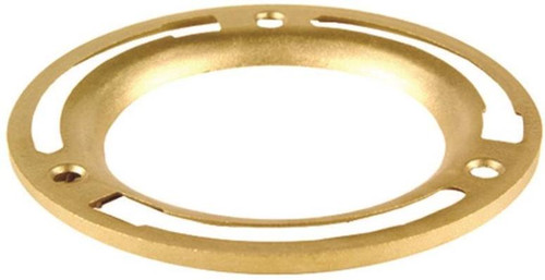 Closet Floor Flange- 4"- Brass