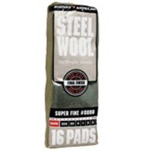 Steel Wool Pads- # 0000- 16 Pads