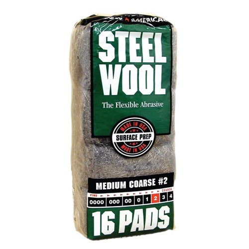 Steel Wool Pads- # 2- 16 Pads