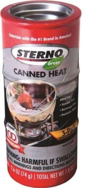 Sterno Canned Heat Model 4004- 2.5 Oz- 3 Pack