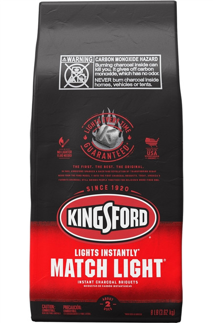Kingsford- Match Light BBQ Briquets- 8 Lb Bag