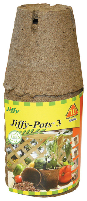 Jiffy- Peat Pot- 3"- Round- 10 Pack