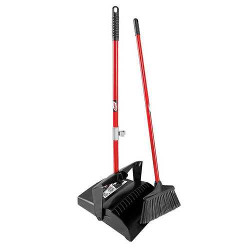 Lobby- Dustpan & Broom Set- With Long Handle