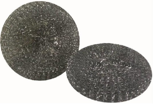 Quickie- Wire Mesh Scouring Pad- 3-1/2" Galvanized Steel- 2 Pack