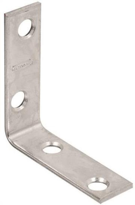 Inside Corner Brace- 2" x 5/8"- Zinc Plated