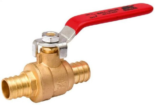 Ball Valve-  1/2"- PEX Barbed- Brass