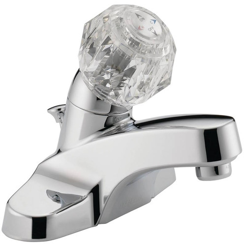 Lavatory Faucet- Single Handle- Chrome- With Pop-Up