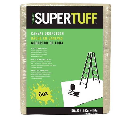 Drop Cloth- Canvas- 12' x 15'- 6 Oz