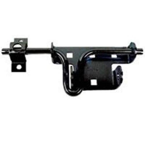 Slide Action Door Bolt- Black- 6-3/16" Long