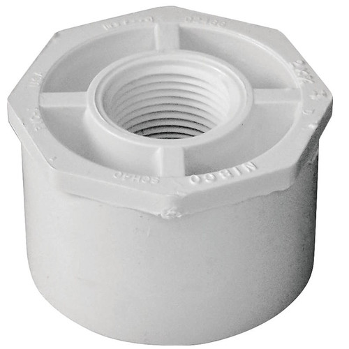 SCH 40- 2"- Bushing x  3/4"- Slip x FPT
