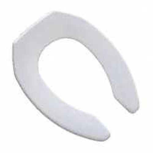 Toilet Seat- Elongated- White- Open Front- Plastic