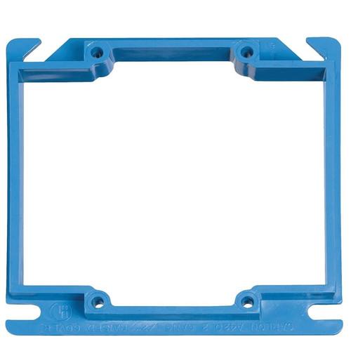 Switch Box Riser Ring- 2 Gang- PVC