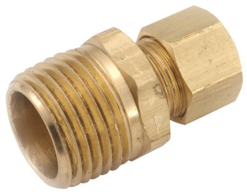 Compression Fittings- 1/4"- Adapter x 1/4" MPT- Brass