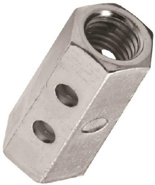 Coupling Nut- 1/2-13- Steel- Zinc Plated