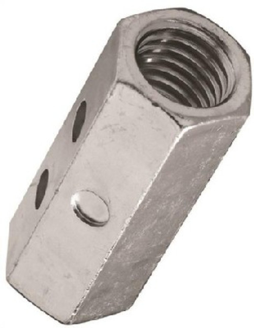 Coupling Nut- 5/8 11- Steel- Zinc Plated