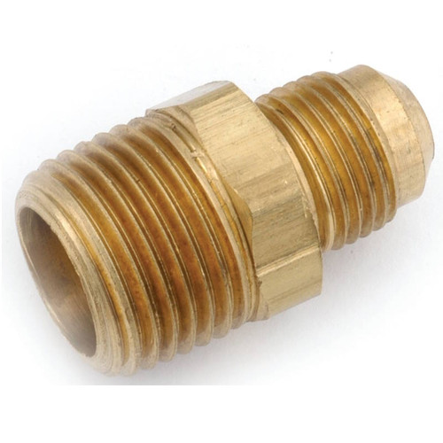 Flare Fittings- 1/2"- Adapter- x 3/8" MPT- Brass