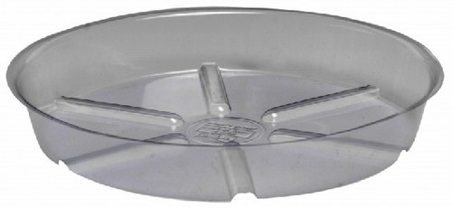 Planter Saucer- 12" x 1-3/4"- Vinyl- Clear