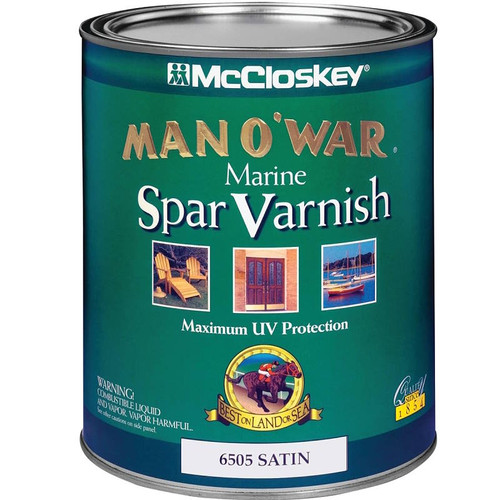 McCloskey- Man-O-War- Spar Varnish- Satin- Quart