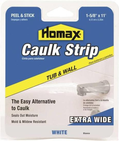 Tub/Wall Caulk Strip- 1-5/8" X 11'- White