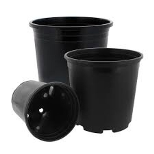 Nursery Pot- Round- 1600- 12" x 12"- 5 Gallon- Black