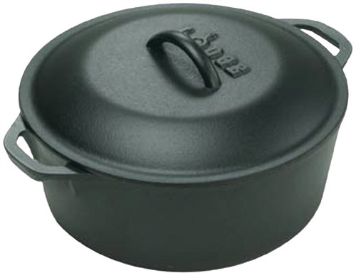 Lodge- Duch Oven- 5 Quart-With Lid- Cast Iron