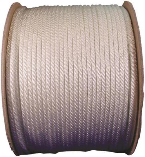 Rope- Nylon- Solid Braided- 1/4" x 1'