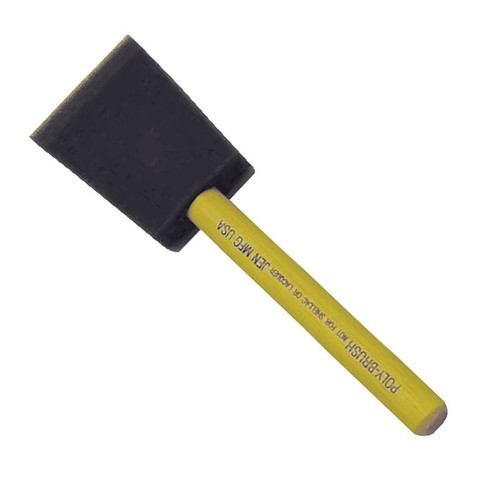 Foam Paint Brush- 1"- With Wood Handle