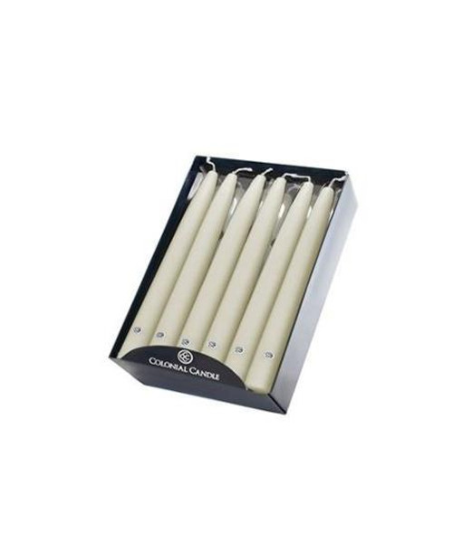 Colonial Candle- Handipt Taper- 6"- Ivory- Unscented