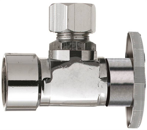 Supply Stop Valve- Angle- Ball- 1/2" FPT x 3/8" Compression