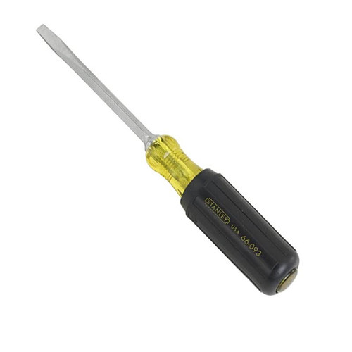 Screwdriver- Slotted Blade- 1/4" x 4"- Square Shaft