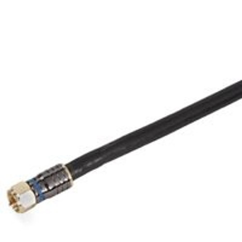 RG-6- CATV Coaxial Cable- 25'- Black- HDTV