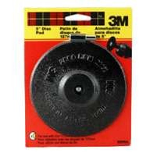 3M- 5" Rubber Disc Pad With 1/4" Arbor