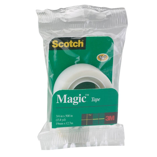 3M- Scotch Magic- Transparent Tape Refill- 3/4" x 500"