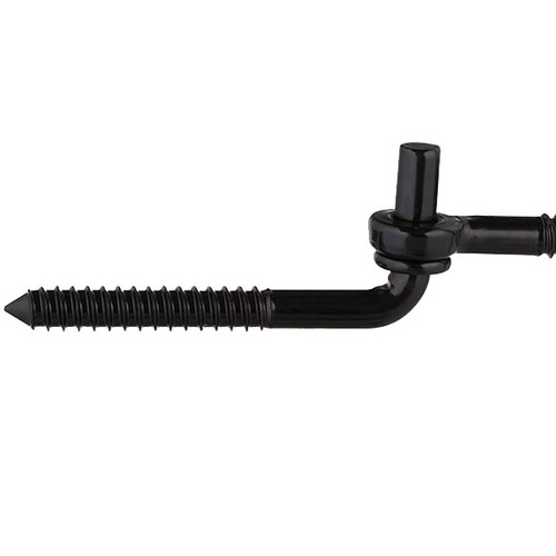Hinge- Hook & Eye Screw- 1/2" x 4"- Black- 2 Sets