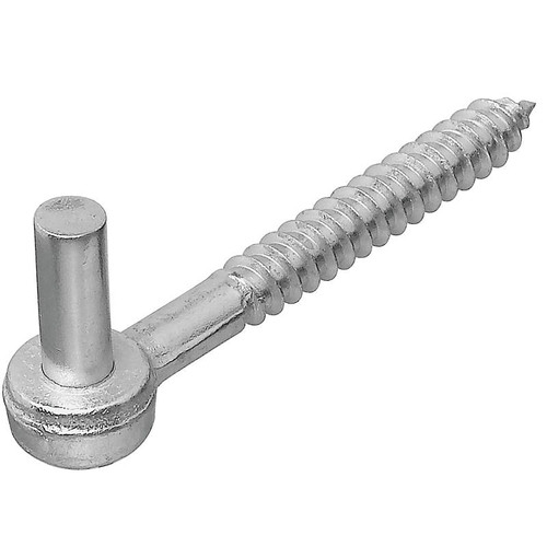 Hinge- Screw Hook- 1/8" x 4"- Zinc Plated