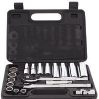 Socket Wrench- Set- 3/8" Drive- Metric- 20 Piece- 10 MM To 22 MM