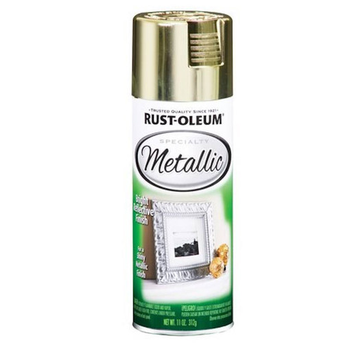 Rust-Oleum- Spray Paint- Metallic Brass- Gloss- 11 Oz